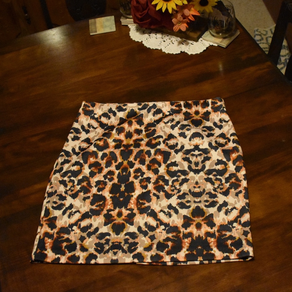 Leopard Print Skirt